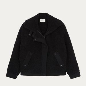 Ba&sh Nylo Sherpa Fleece Moto Jacket